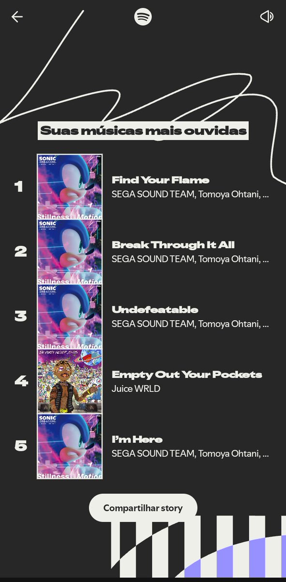 Nem gosto das músicas de Sonic