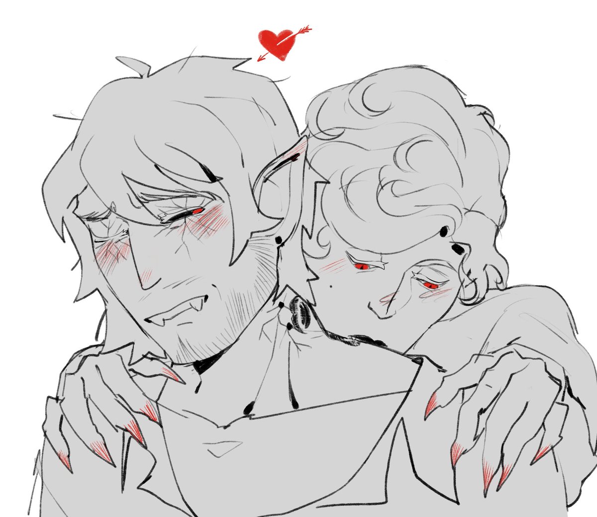 Diffusion04's tweet image. GO GO GO TOXIC YAOI. WE WON!!! 

Anyyyway. I&apos;m getting back to posting on twt and i will ABSOLYTELY draw more of them and others VSMP fellas (u u)~ So many plans in my head... 
#vampiressmpfanart #majorscythe