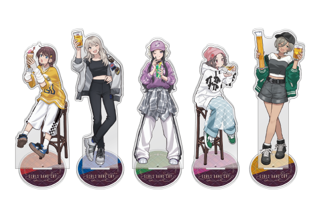 ガールズバンドクライ×HUB アクリルスタンド アニメイトオンラインにて
