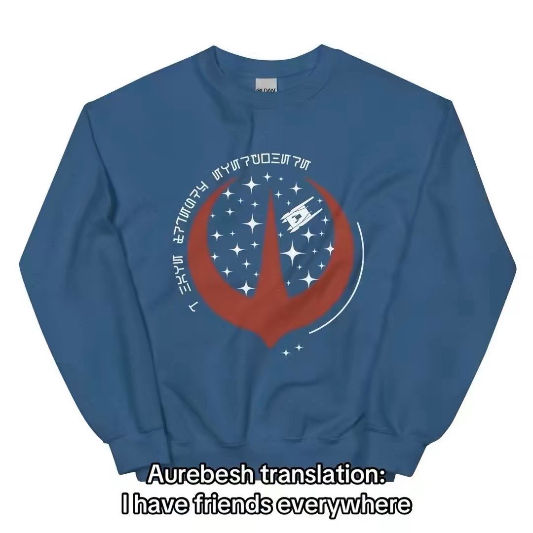 It’s sweater weather! All your fave niche Star Wars crewnecks are currently 15% off! #StarWars