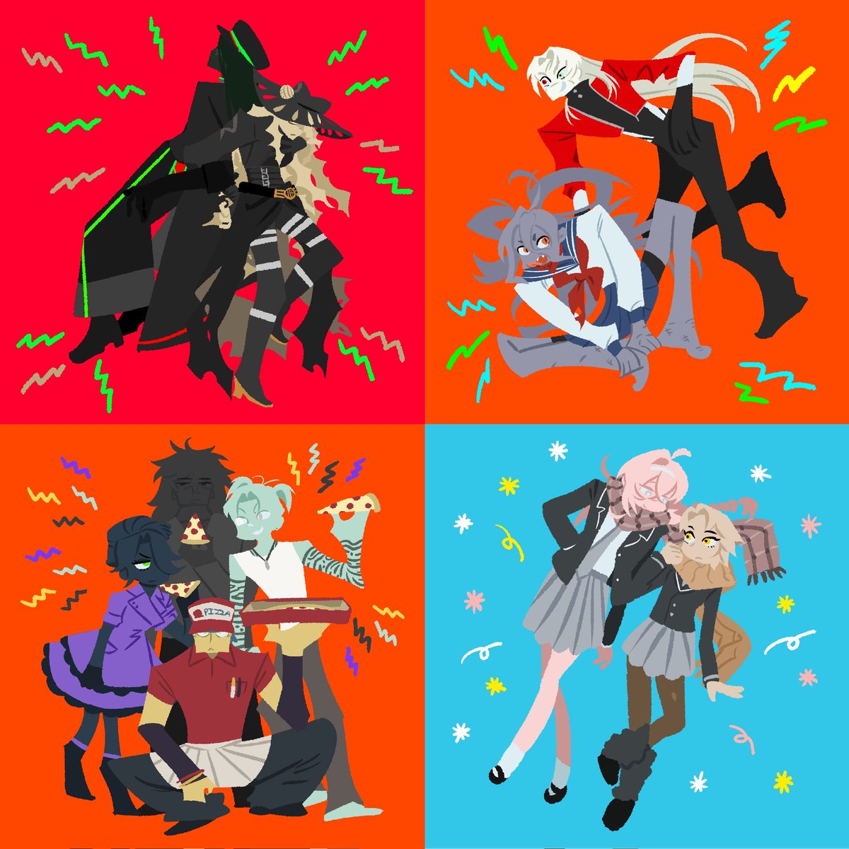 격조했습니다! 비어있던 공백기에 졸업을 마치고 왔습니다...👍🥳🥳
축하하는 겸... 재활 겸 이것저것 겸사!!!

RT추첨해서 한 분 그려드립니다!
[1번타입 1인/2번타입 1페어 중 택1]