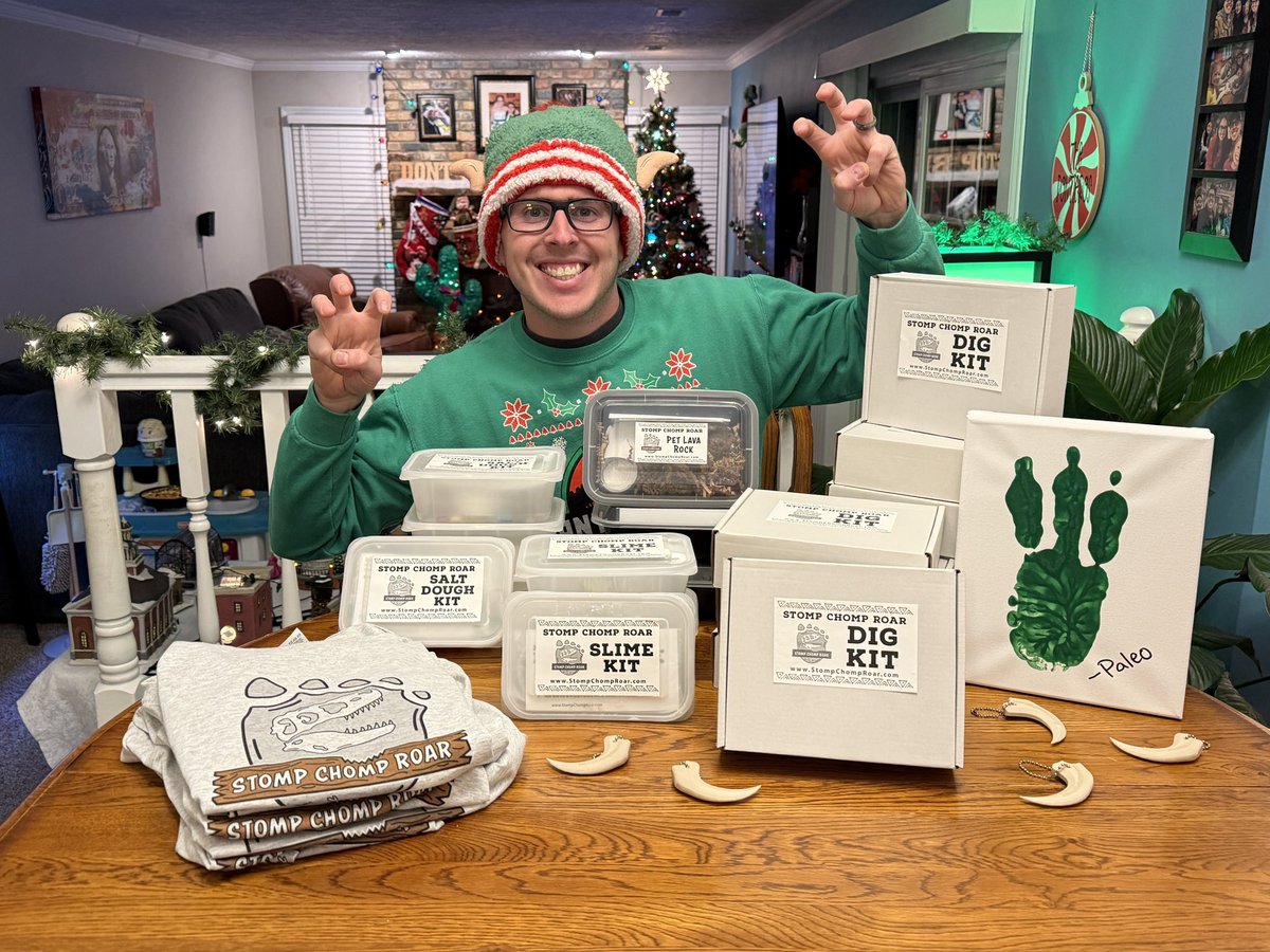 Our dinosaur dig kits &amp; other craft items are almost gone for 2025. Merchandise will also only be available until December 16th, so if you’ve been eyeing something, now’s the time to snag it. Thank you all for the incredible support this Holiday Season!! 🎄🦕