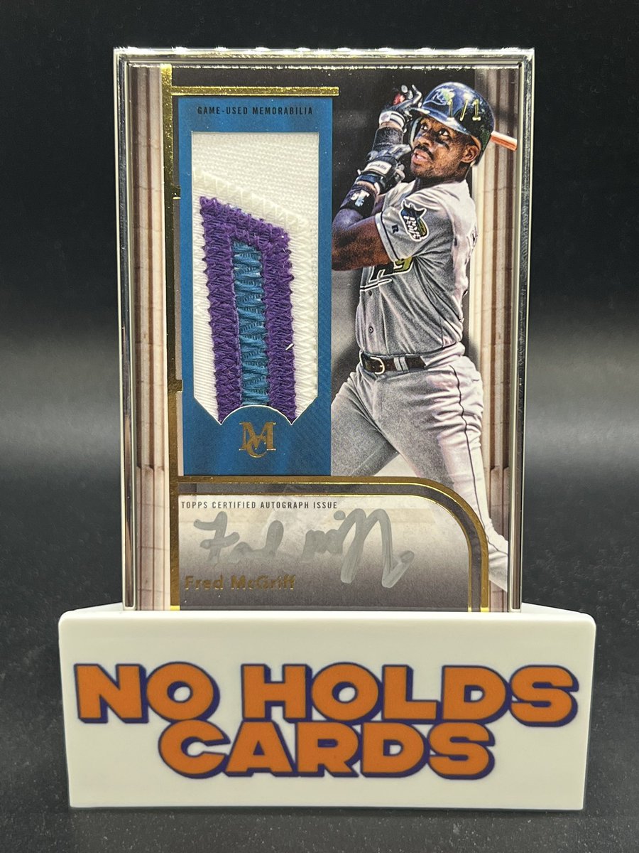 FRED MCGRIFF MUSEUM 1/1 
PATCH AUTO 

$500

Game Used; Silver Ink + Frame
This card is FILTHY 

#NOHOLDSALE🐻