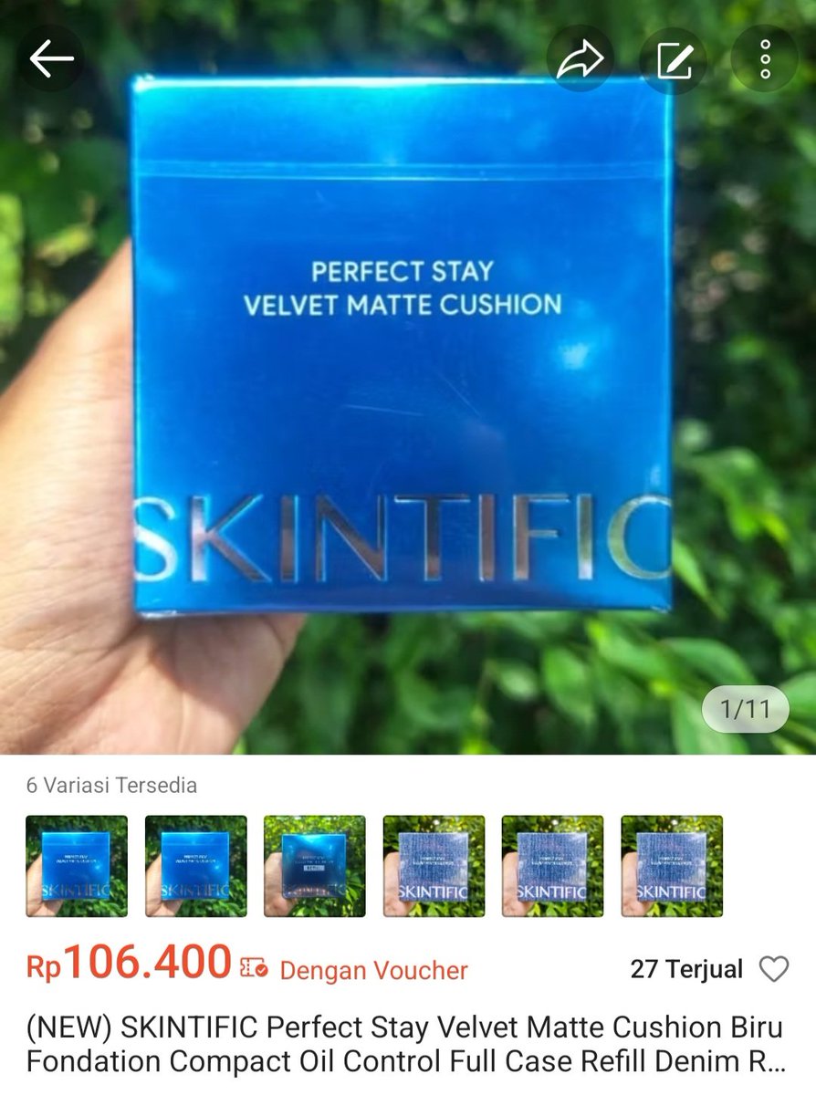 wonuungie's tweet photo. ready cushion skintific velvet matte shade ivory dan petal only 106k ajaa
bisa dikirim hari ini langsung

link oren ada dipinned twt https://t.co/FXNLCKTpKS