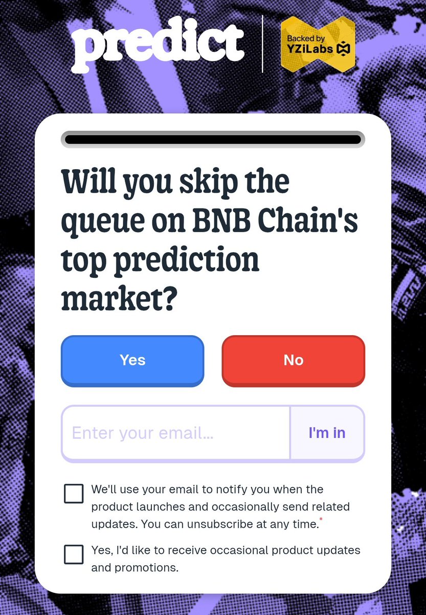 AirdropDuyuru's tweet image. Yeni Prediction Market! 

@predictdotfun , DeFi&apos;ye özgü bir mimari aracılığıyla daha fazla sermaye verimliliği için tasarlanmış ve @BNBCHAIN üzerine inşa edilmiş en likit zincir içi tahmin piyasalarından biri olmayı hedefliyor.

Ayrıca Backed by @yzilabs . 

Sitede bir waitlist…