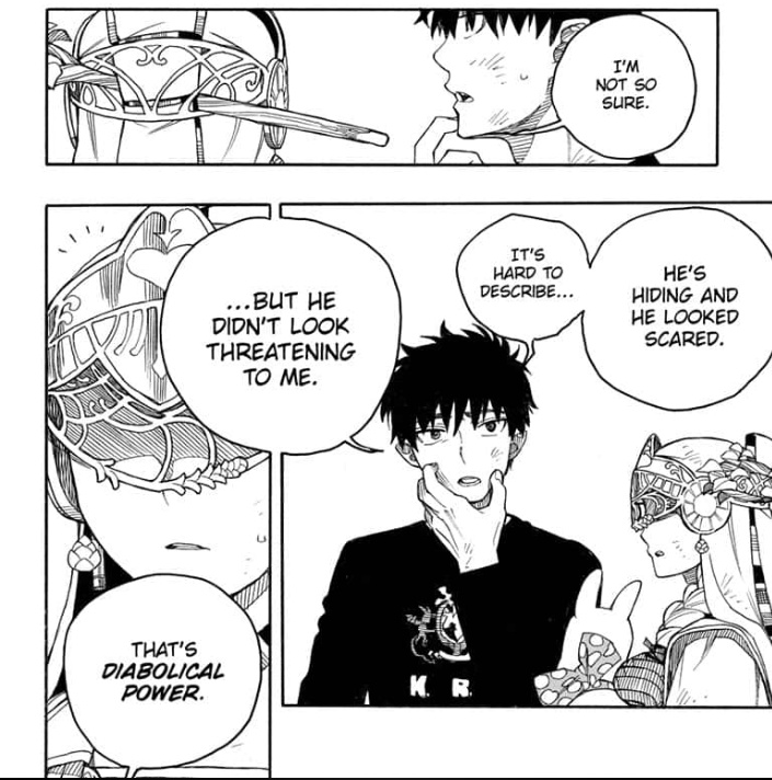 rinblueee's tweet photo. "you are satan's son after all... rin okumura" https://t.co/wzwSslcUYU