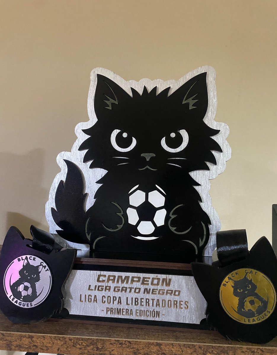 Además del premio monetario que fue cerca de $100.000, me llegó la medalla de Campeón junto con el título de la Liga de la Copa Libertadores 👑🏆 los cuales se suman a mi 2do lugar en la anterior liga 😈 100% agradecido <a href="/GatoNegrodeCC/">Gato Negro del Colo LA ULTIMA BALA 👹</a> y su <a href="/LigasGatoNegro/">Ligas Gato Negro 🐈‍⬛</a> 🫡