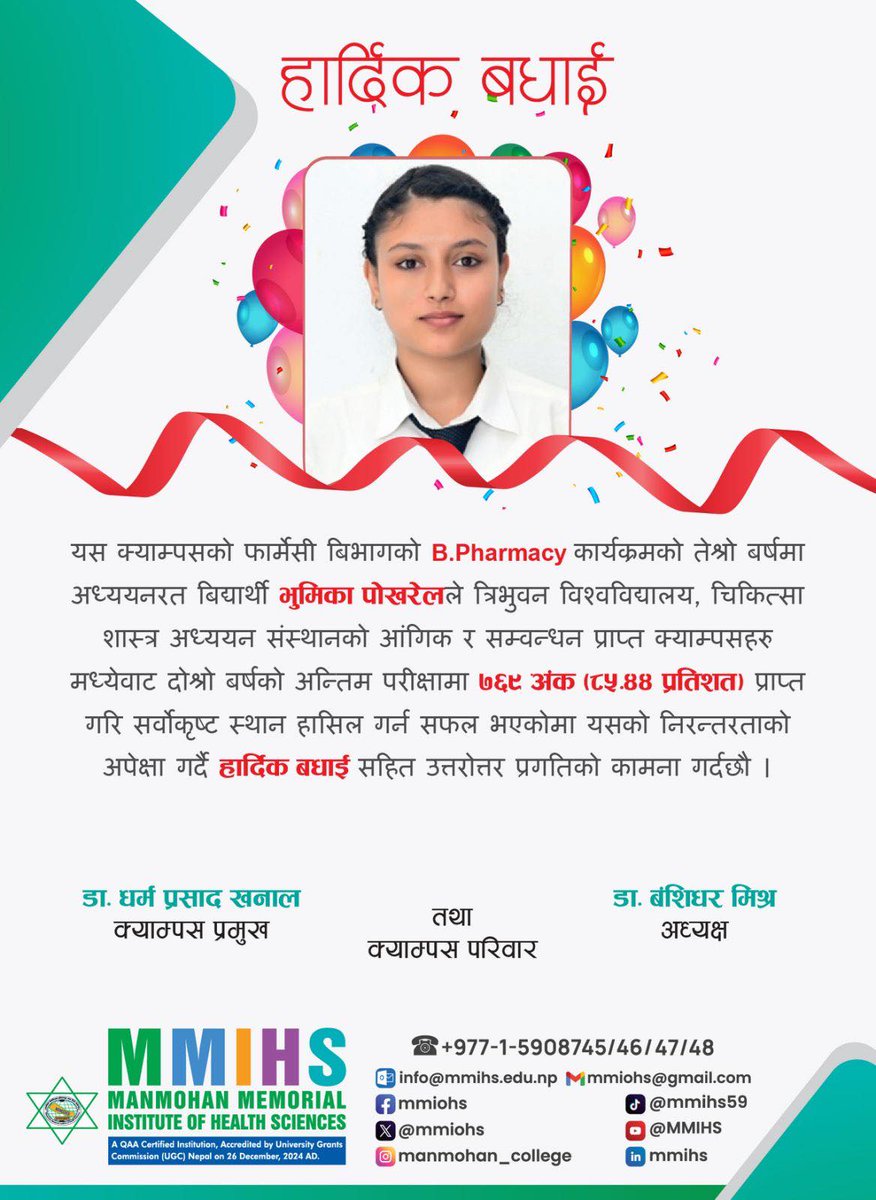 Manmohan Memorial Institute of Health Sciences tweet media