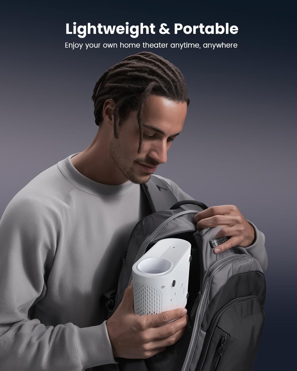 yowhick_us's tweet image. Lightweight. Portable. Ready for movie night anywhere. 🎬
At just 0.37kg, this mini projector slips easily into a bag or drawer — perfect for spontaneous big-screen moments at home.

YOWHICK A2    $69.99 (30% Off!)
amazon.com/dp/B0FPX95RYP

#MiniProjector #PortableProjector