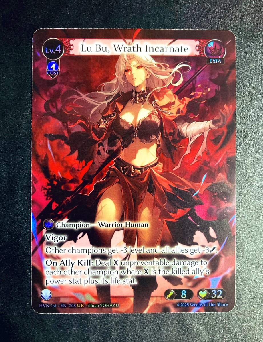 Lu Bu, Indomitable Titan / Lu Bu, Wrath Incarnate UR（FOIL） Grand