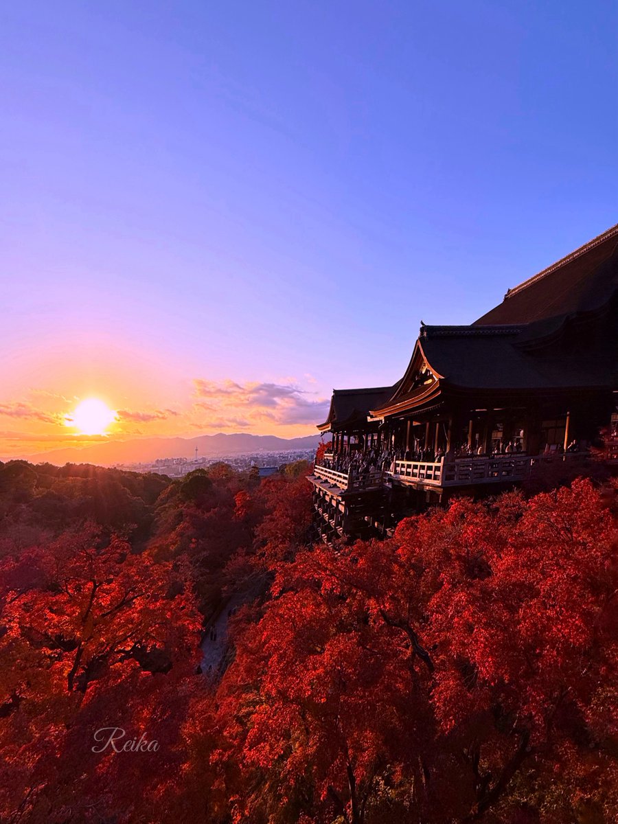 rotsurechiha's tweet photo. 清水寺の夕暮れ https://t.co/RoEaRaeedo