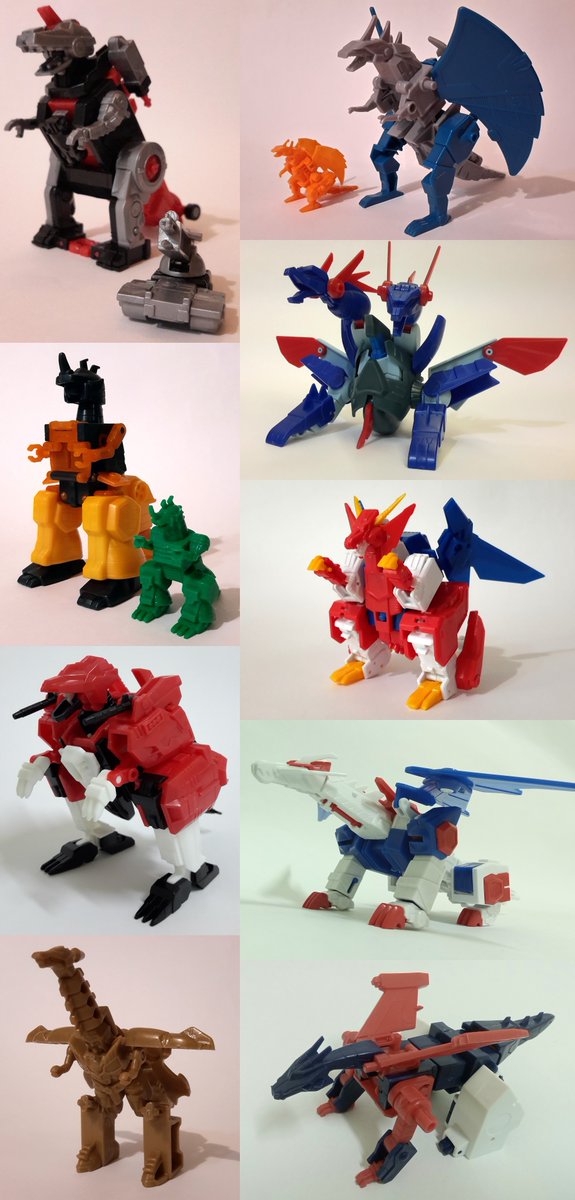 私のドラゴン型トランスフォーマーロボットコレクション✌️