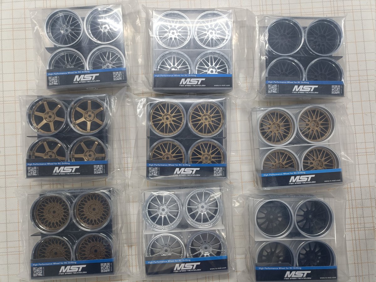 gekiten's tweet image. 本日はABC経由MSTさんのホイル各種とRMX4sシャーシ入荷です、こちらのシャーシはホイルベース変えれますよー(^^)

#MST
#ドリラジ
