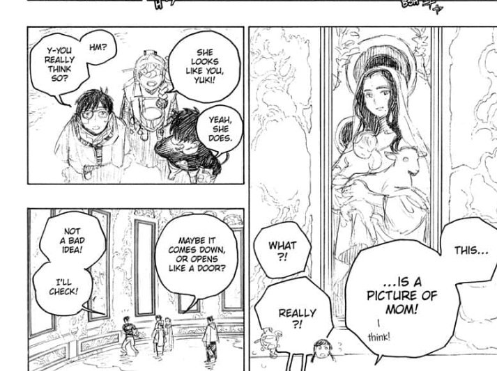 I love how Rin immediately recognizes her mother and agrees that Yukio looks a lot like her; it's as if he says it with a smile.😭