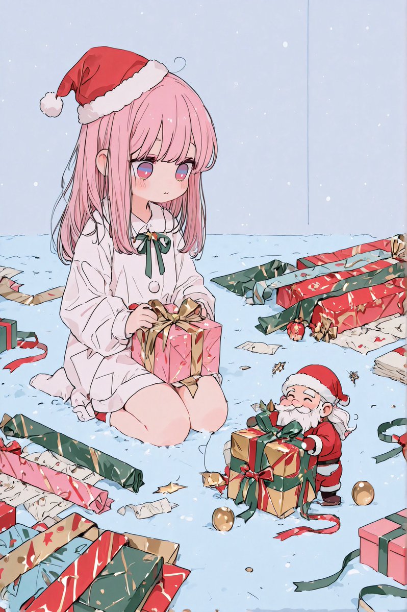 ↟⍋↟*-------------------------*↟⍋↟* ラッピング、 サンタ楽し