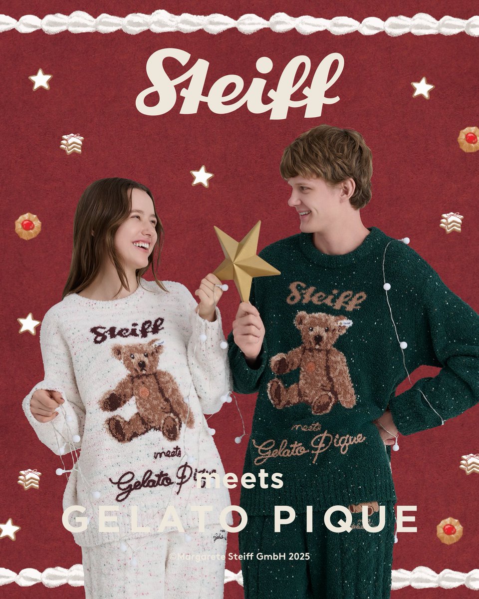 新品タグ付き！GELATO PIQUE テディベア ルームウェアセット ニュース | ドイツ最高級テディベアのシュタイフ日本公式サイト