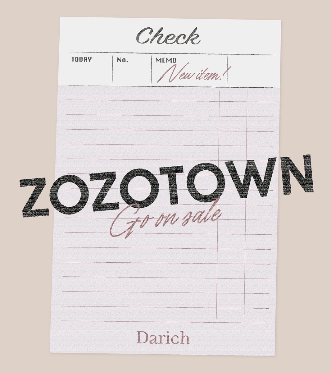 ZOZO TOWN】 人気商品が本日12:00〜 販売開始しました✨ 是非チェック