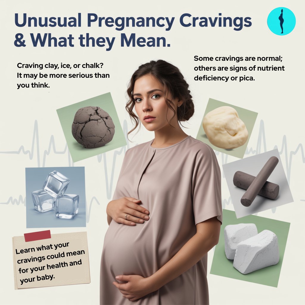 ArewaCare's tweet photo. Craving clay, ice or chalk? 😳 It might mean more than hunger. Here’s what your body is saying. 🤰👇 https://t.co/WN19Cz3HzP