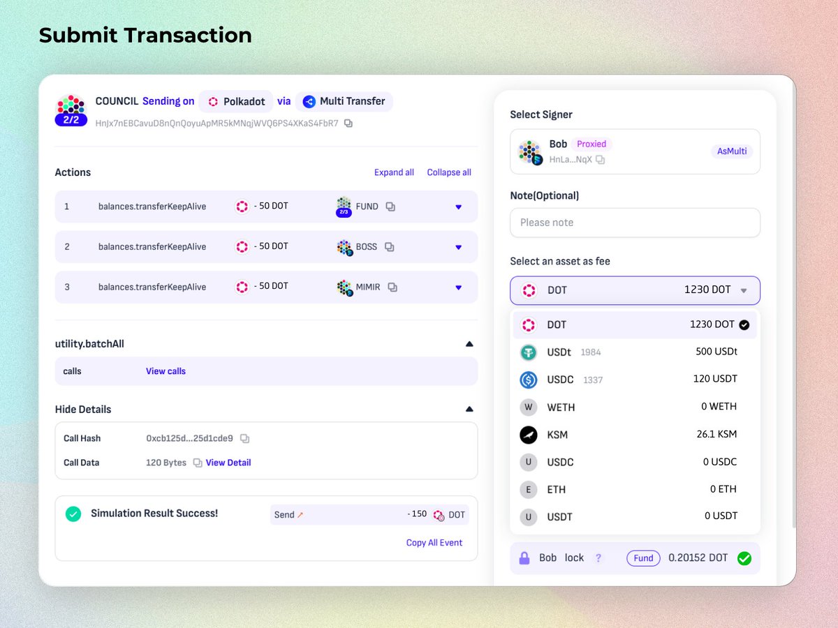 Execute transactions seamlessly by using any token in your vault to cover gas fees. 

Flexible Gas Payments in <a href="/Mimir_global/">Mimir</a>. 💱 🪙