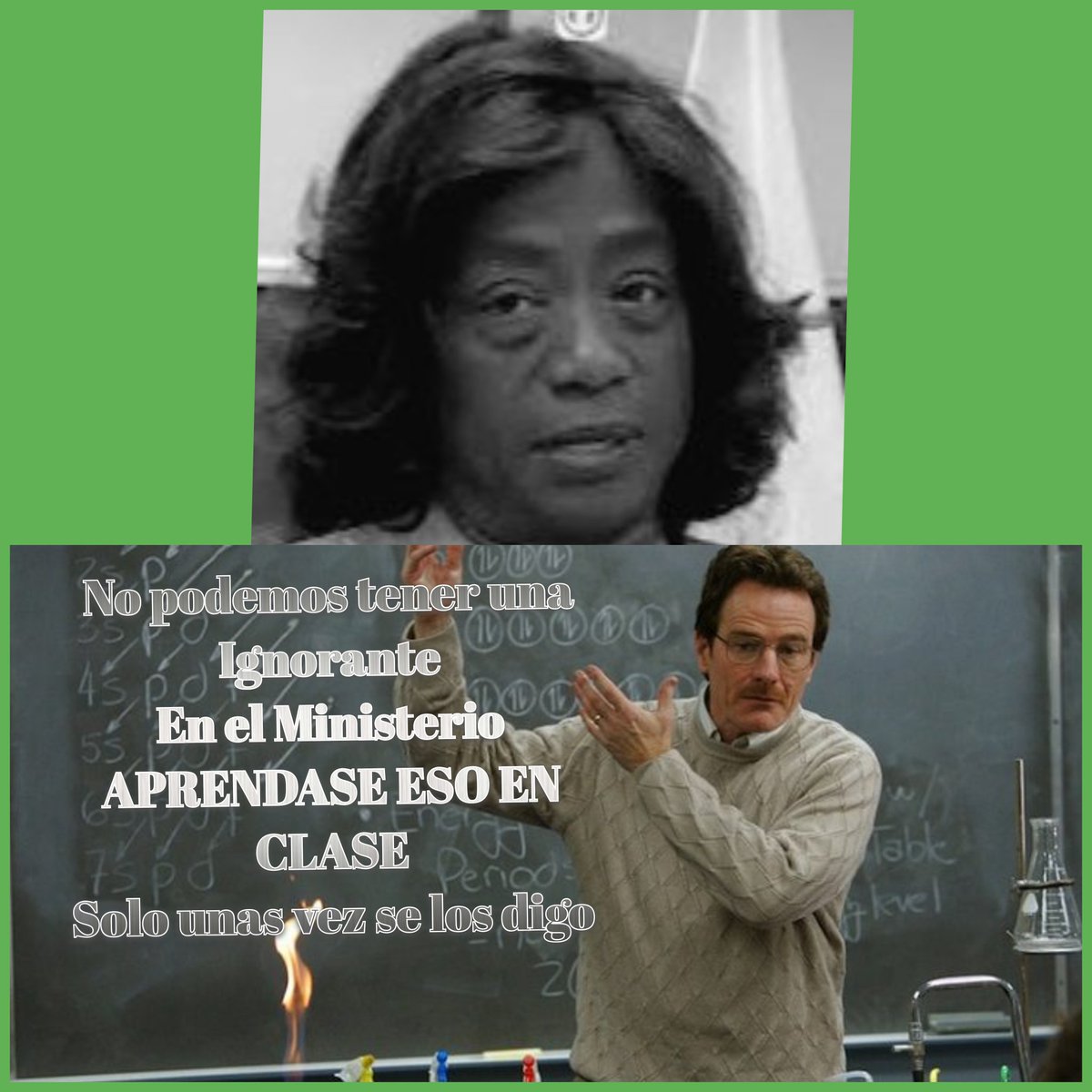 No! podemos/tener una ignorante en el Ministerio.
Aprendan eso en clase y solo se los digo una sola vez. Yo preparo a un pueblo para que sepa pensar y no caer en la ignorancia por ser un pueblo que no piensa <a href="/LaVozDeVeraguas/">La Voz De Veraguas</a> #Mundo #Pueblos #Todapanama
