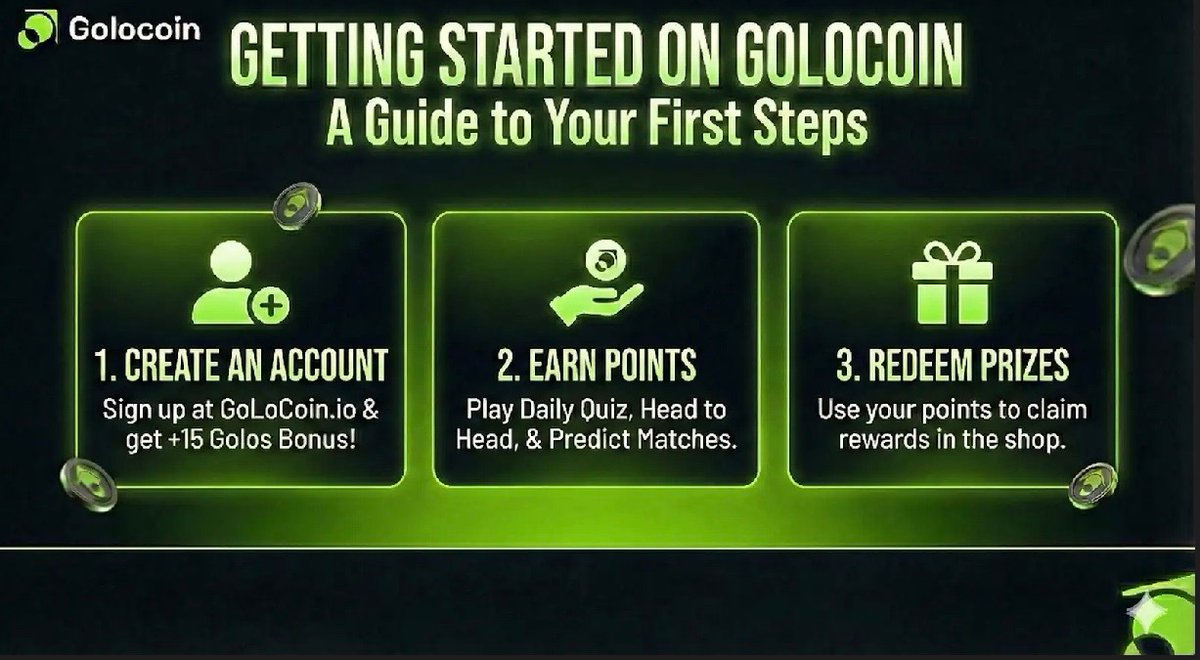 🚀 New to GoLoCoin and not sure where to start?

Here’s a guide to help you get started 👇✨

First, you need to signup to create an account on golocoin.io

Once your account is set up, you’ll instantly receive 15 Golos as a welcome bonus. 🎁💰

A Thread 🧵