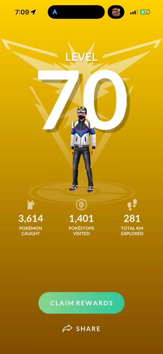 GarrettGO42's tweet image. Hit 70 earlier! Feels good to hit a new level again! Got a long haul to 80! #PokemonGO #PokemonGOApp #Level70 #Roadto80