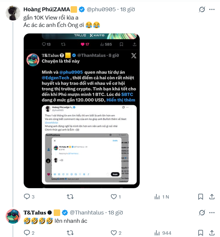 Boogeyman_defi's tweet photo. @vanmei Chúng nó bày trò câu view bà ơi...bà lại tiếp tay rồi =)) https://t.co/NGkEDGZyU6