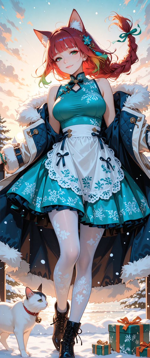 木曜のお昼、ひと息ついていきましょ〜☺️

ランダムXmas衣装で、猫耳コス🐱🎁
Safe For Work / SFW