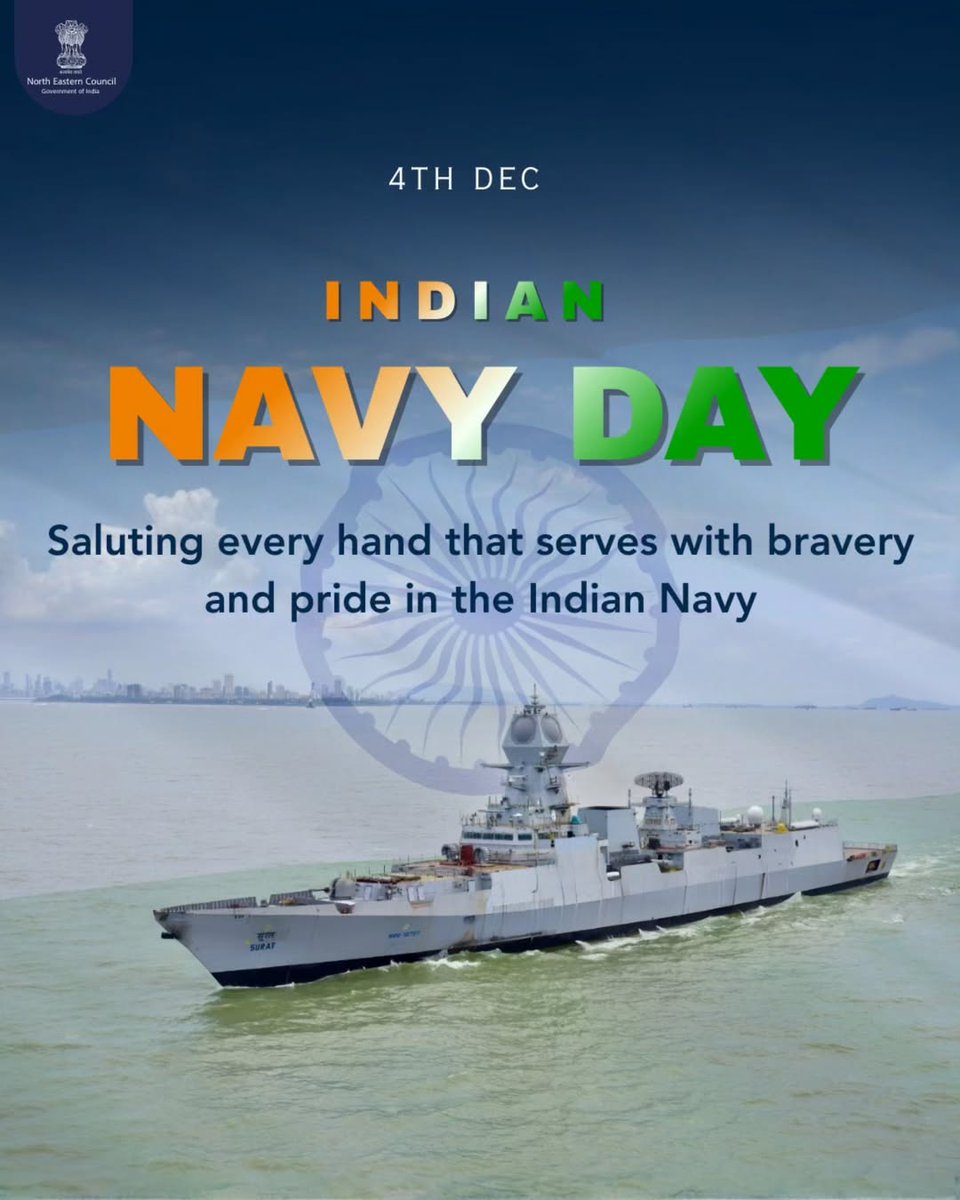 Heartfelt salutes to the brave warriors of the Indian Navy and their families as we celebrate Indian Navy Day today, commemorating the valour and fearlessness of our Navy Jai Hind! <a href="/adgpi/">ADG PI - INDIAN ARMY</a> <a href="/megirish2001/">Meghna Girish 🇮🇳</a> <a href="/LtGenDPPandey/">Lt Gen DP Pandey</a> <a href="/Majsandeepunni/">Major Sandeep Unnikrishnan Fanpage</a>