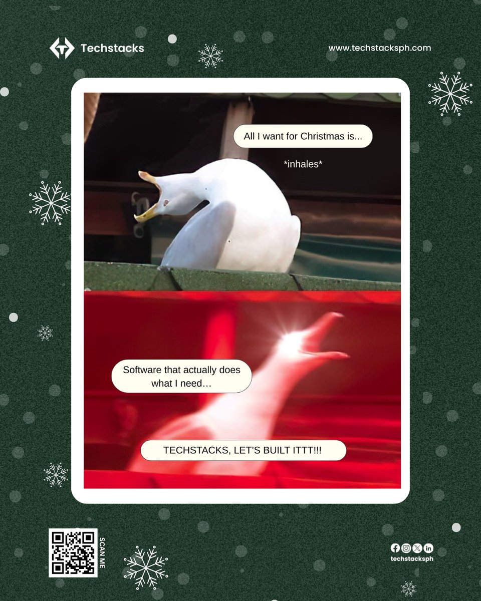 techstacksph's tweet image. Got a software idea on your Christmas list? 🎄💡

Let Techstacks build it the way you want it. 😉

Contact us Today!
🌐techstacksph.com | 📩info@techstacksph.com

#CustomSoftware #WebDevelopment #AppDevelopment #SaaS #DigitalSolutions #ITServices #PHTech #HolidaySeason