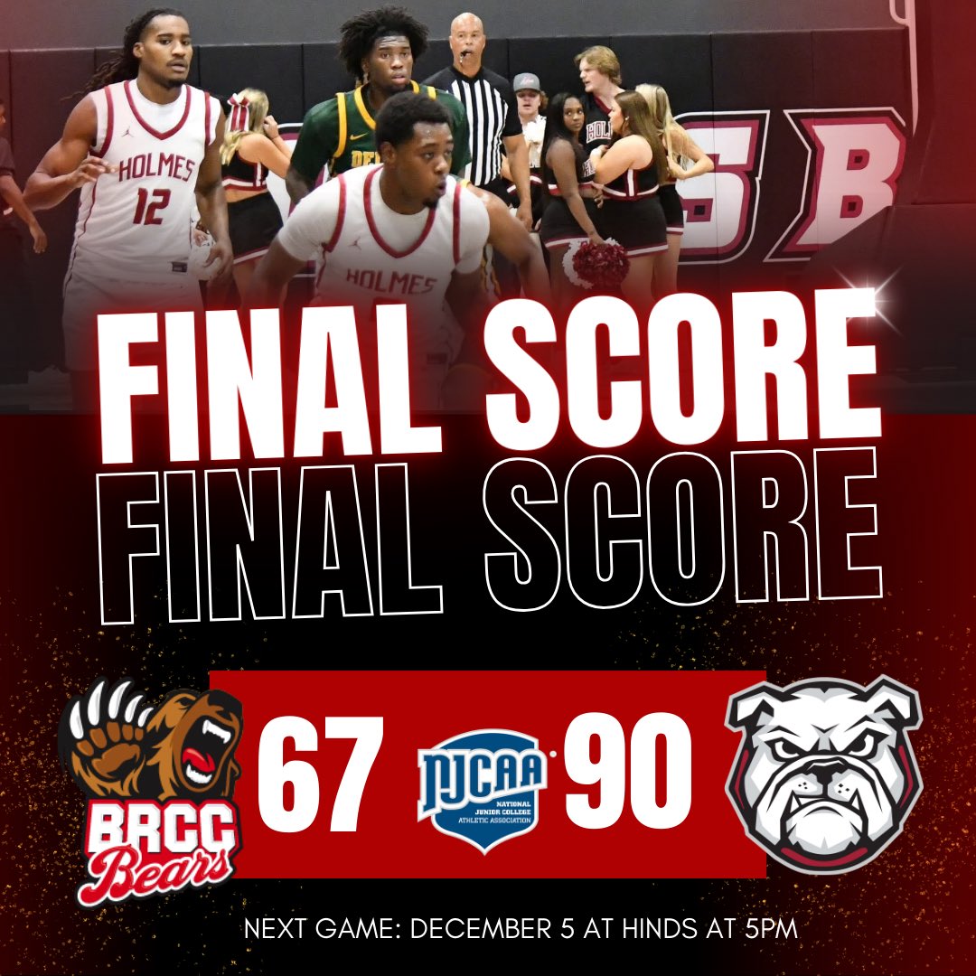 BULLDOGS WIN! 😤 The Bulldogs dominate in the second half to pull away from the Bears. Holmes move to 6️⃣-1️⃣ on the season. Markalon Rochell led the Bulldogs with 23 points. Isaiah Patrick with 20 points. Trey Alexander and Ja Smith added 12 points. #DogsReloaded🐶
