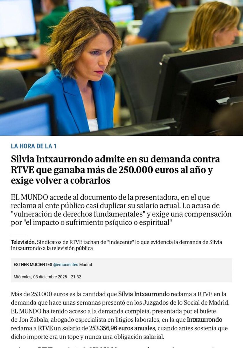 El «sufrimiento psíquico o espiritual» de Intxaurrondo.

Vía <a href="/elmundoes/">EL MUNDO</a> 
elmundo.es/television/202…