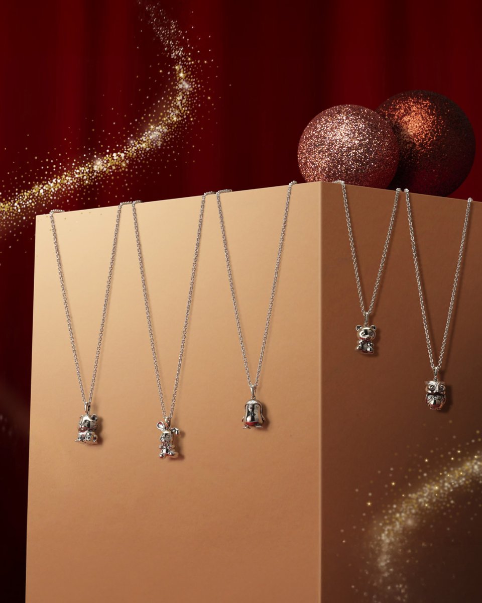 Bring playfulness and character to your holidays!

Our adorable sterling silver animal pendants, featuring Bear, Owl, Tiger, Penguin and Bunny each come with a matching chain.

#Comyns #ComynsSilver #WilliamComyns #Silver #Gifts #Christmas