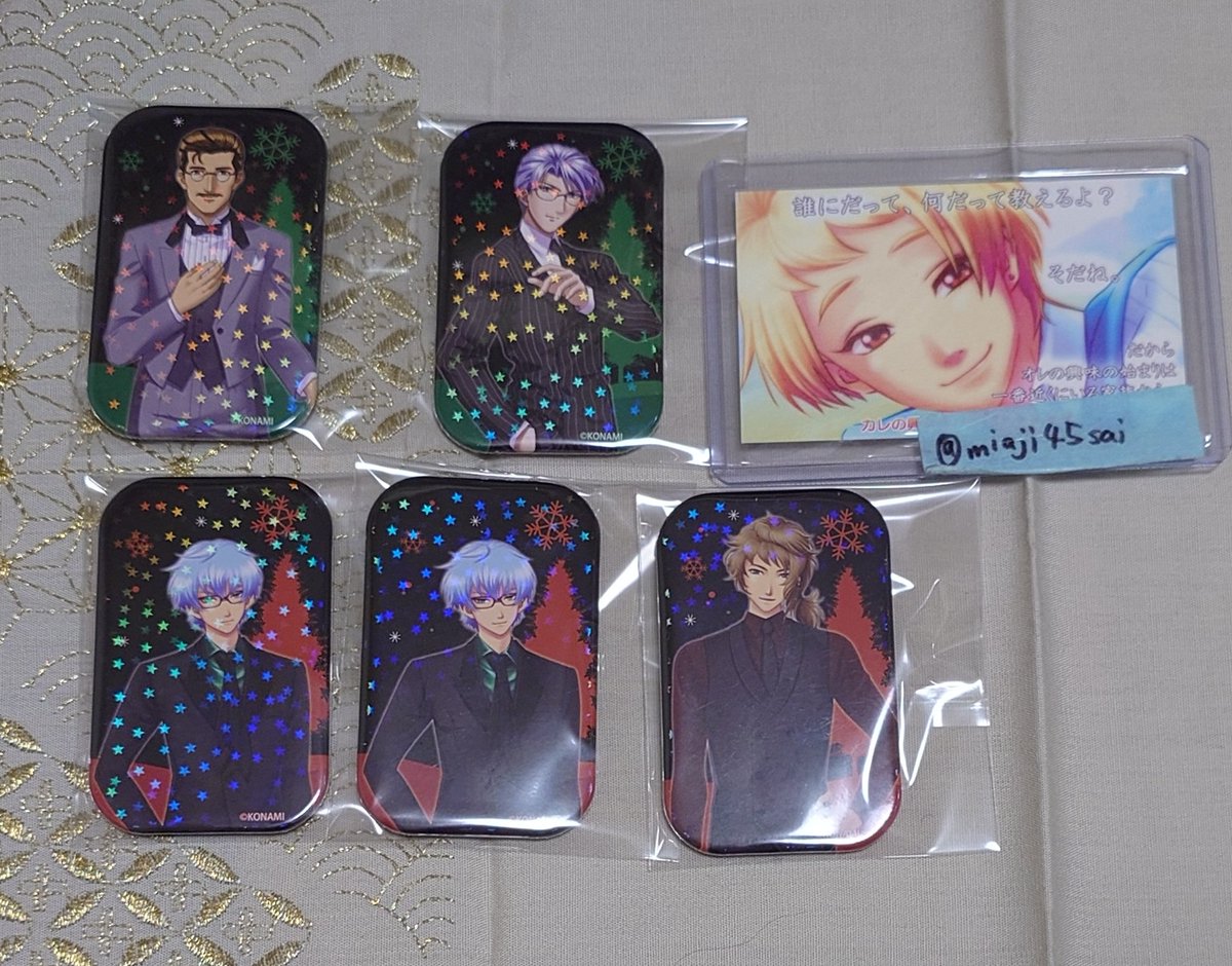 交換】ときめきメモリアル ときメモGS スクエアホログラムカンバッジ