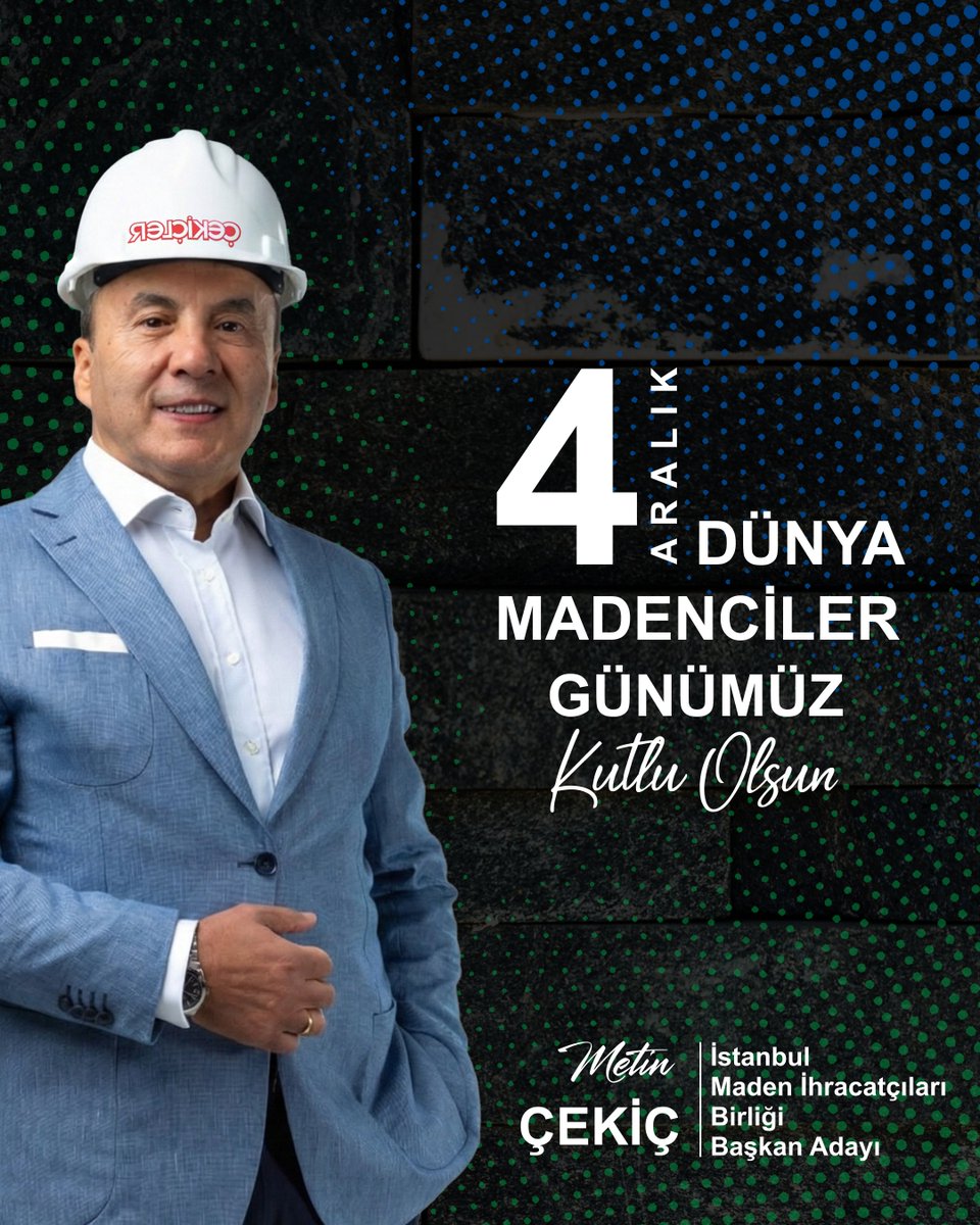 #4aralık Dünya Madenciler Günümüz kutlu olsun!
Emeğiyle Türkiye’yi dünyaya taşıyan tüm madenci ve mermerci kardeşlerimize saygıyla…
Görev uğruna aramızdan ayrılan madencilerimizi ise rahmet ve minnetle anıyoruz.
#bizvarız #MadencilerGünü #BirlikteVarız