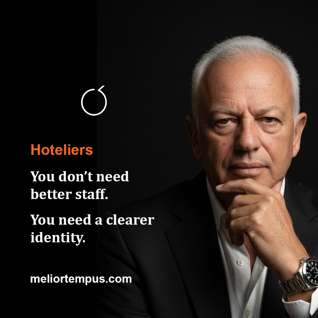 Triadafillidis's tweet photo. You don’t have a staff problem.
You have an IDENTITY problem.
Clear brand → stable service → better guests.
#hoteliers #hospitality #hotelmanagement #brandidentity #MeliorTempus https://t.co/00zzC2f8id
