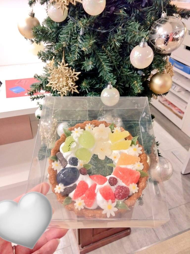 ワークショップで作った食品サンプルのリース🎄