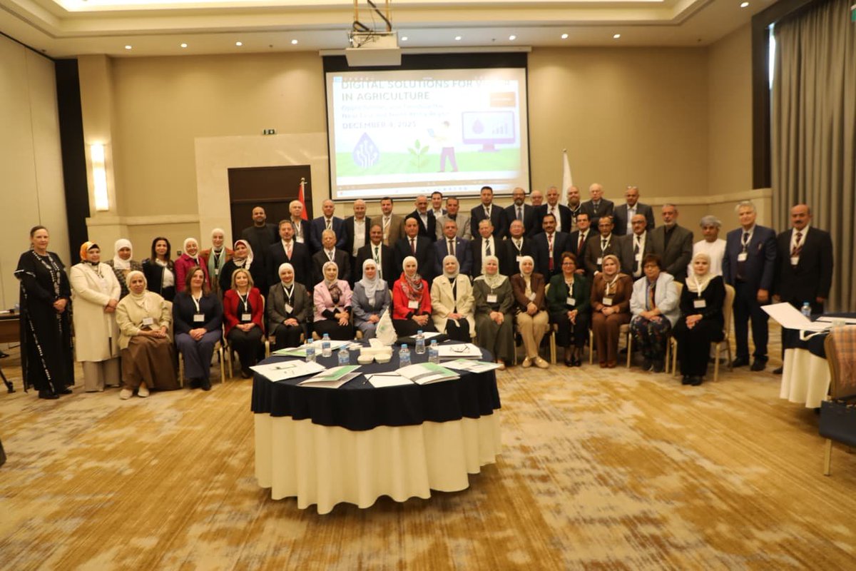 #HappeningNow

💧<a href="/FAO/">Food and Agriculture Organization</a> &amp; @AARINENA are convening the conference on Digital Solutions for #Water in Agriculture for the NENA region with the objective to achieve regional consensus, share innovative digital tools, &amp; foster partnerships to accelerate water-smart solutions.