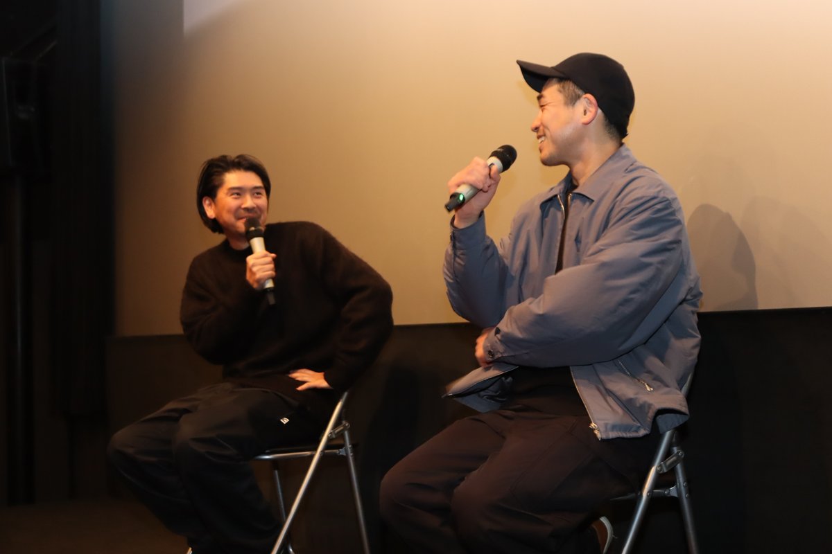 ˗ˏˋ 𝙴𝚟𝚎𝚗𝚝 ˎˊ˗

映画『旅と日々』
昨日はヒューマントラストシネマ渋谷にて
大ヒット御礼トークイベントを開催！🗣️

#斉藤陽一郎 さん(磯貝准教授役)、
#松浦慎一郎 さん(鮎川監督役)が登壇✨

撮影現場のチームワークを物語るエピソードや、
監督不在だからこそ語られた率直な"裏話"も飛び出し、