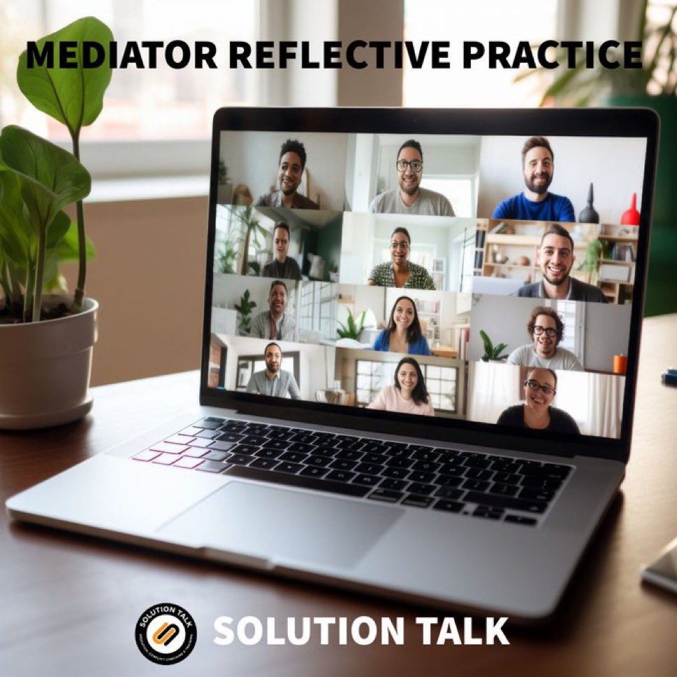 Join #SolutionTalk for our upcoming Reflective Practice Group Supervision Session for #mediators

📅 12 December
⏰ 12:00 – 1:30pm
💻 Zoom
💷 Free to attend

A supportive space to pause, reflect, share experiences &amp; access ongoing practice support

Email info@solutiontalk.co.uk