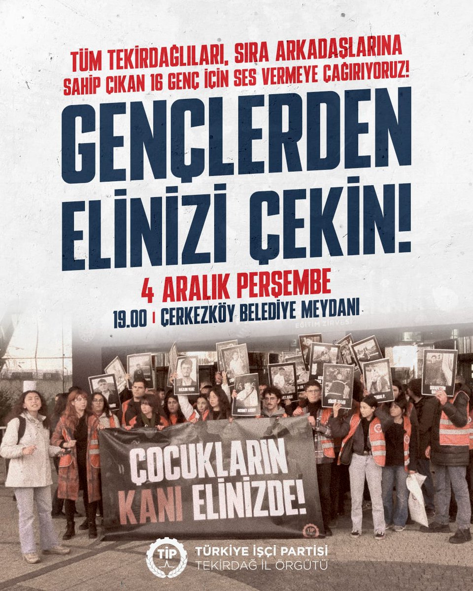 Türkiye İşçi Partisi - Tekirdağ tweet media