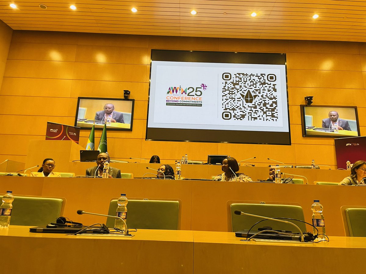 ENERGY888FM's tweet photo. The AWiM25 Conference is currently underway at the African Union Headquarters in Addis Ababa.
 This year’s theme “Beyond Commitments: Advancing Policies for Gender-Safe Media”, brings together journalists, media leaders, policymakers, and advocates to drive concrete actions that strengthen gender-safe newsrooms and inclusive media across Africa.
 We are honored to be part of this important continental conversation. #AWiM25 #Gendersafemedia