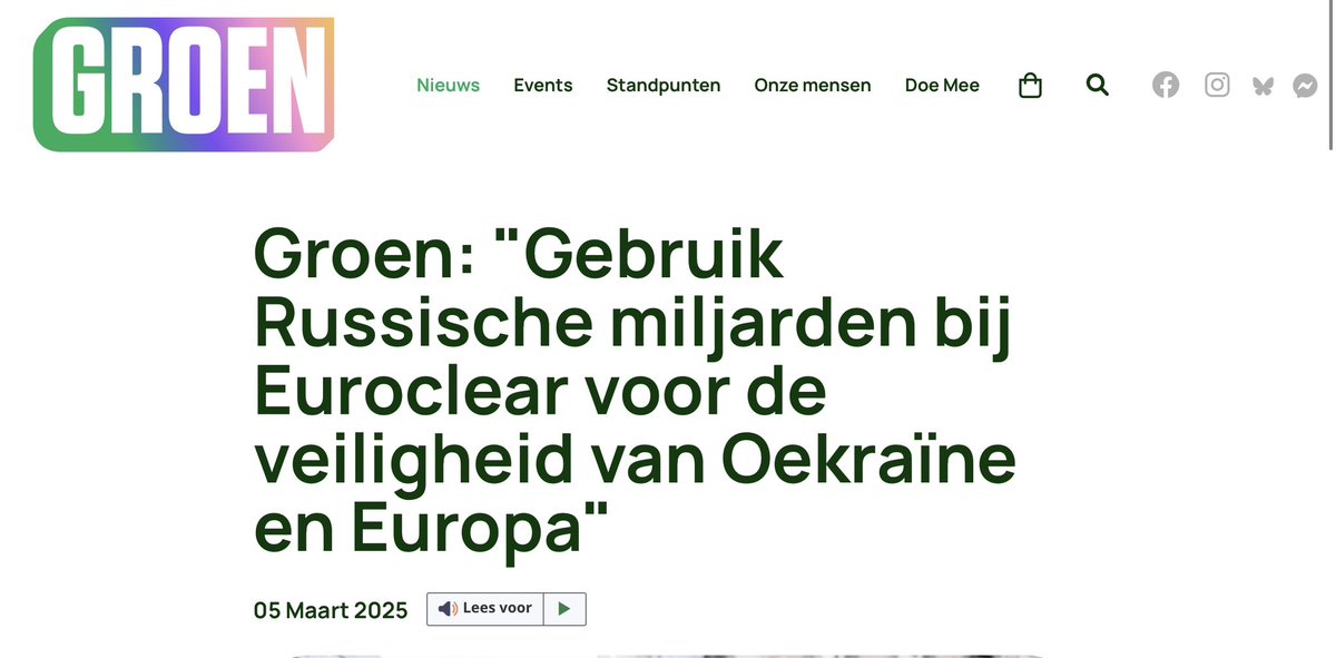 En welke partij pleitte wél voor het (volledig!) confisqueren van Russische activa bij #Euroclear? 

Groen en Ecolo, in maart nog. 

En dergelijke gigantische confiscatie gebeurde volgens hen blijkbaar al eerder: “andere landen zijn ons al voorgegaan dus we weten dat het kan.”