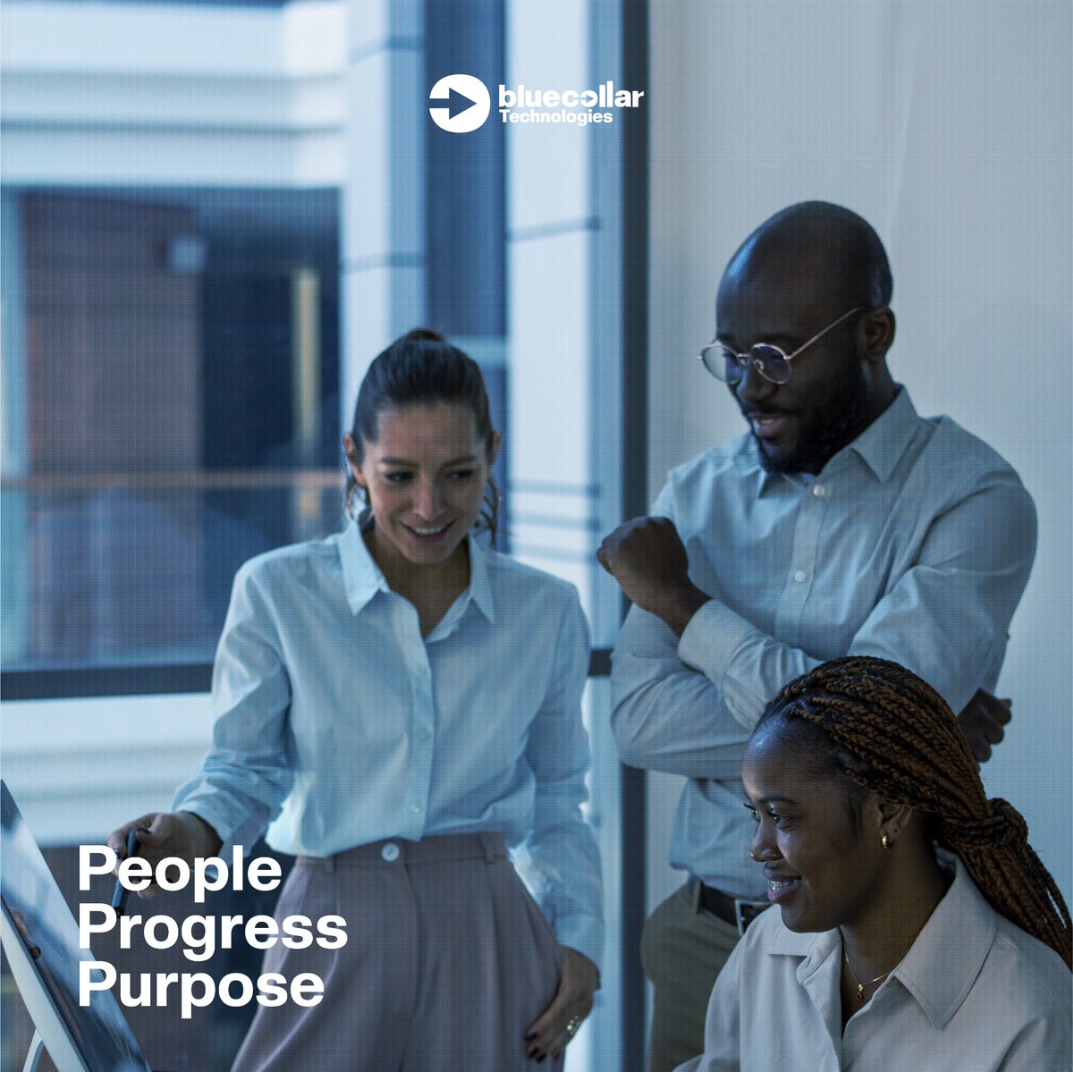 Growth thrives where support, innovation and trust meet our core values at Bluecollar Technologies. 💙
