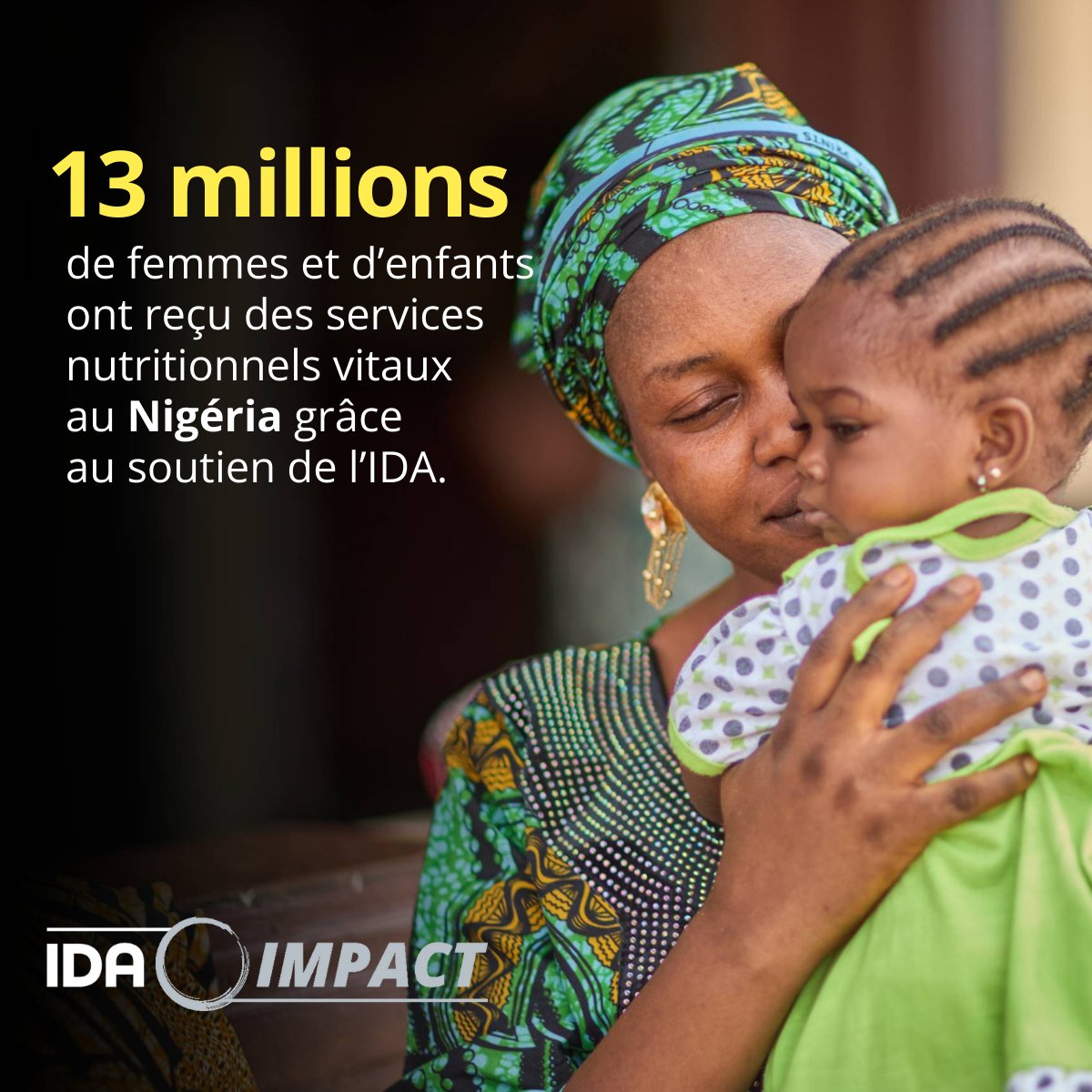 BM_Afrique's tweet photo. #IDAworks | Au #Nigéria, près de 2 enfants sur 5 souffrent de malnutrition chronique. Avec le soutien de @WBG_IDA, @save_children &amp; leurs partenaires, le programme ANRiN apporte des services de nutrition vitaux à plus de 13M de femmes et d’enfants.
➡️ https://t.co/BGt5zjNifG https://t.co/g3U9tf44Em