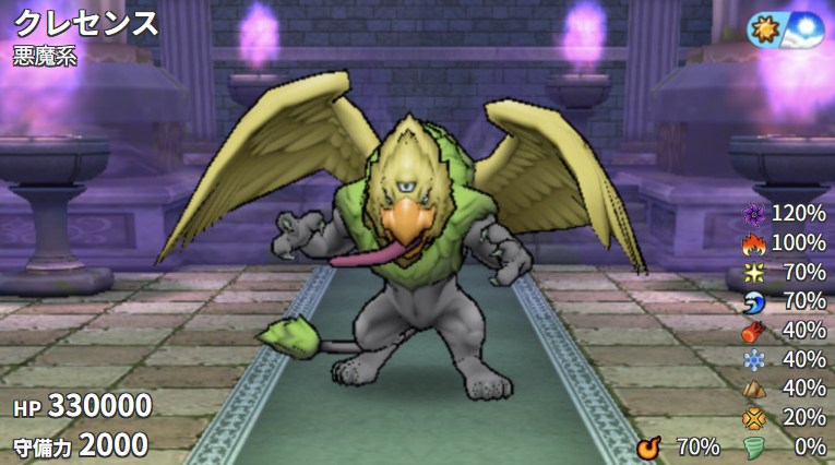 クレセンスのほこら(強)の弱点倍率！！ ドルマ＞ギラ…あと耐性。ブレス