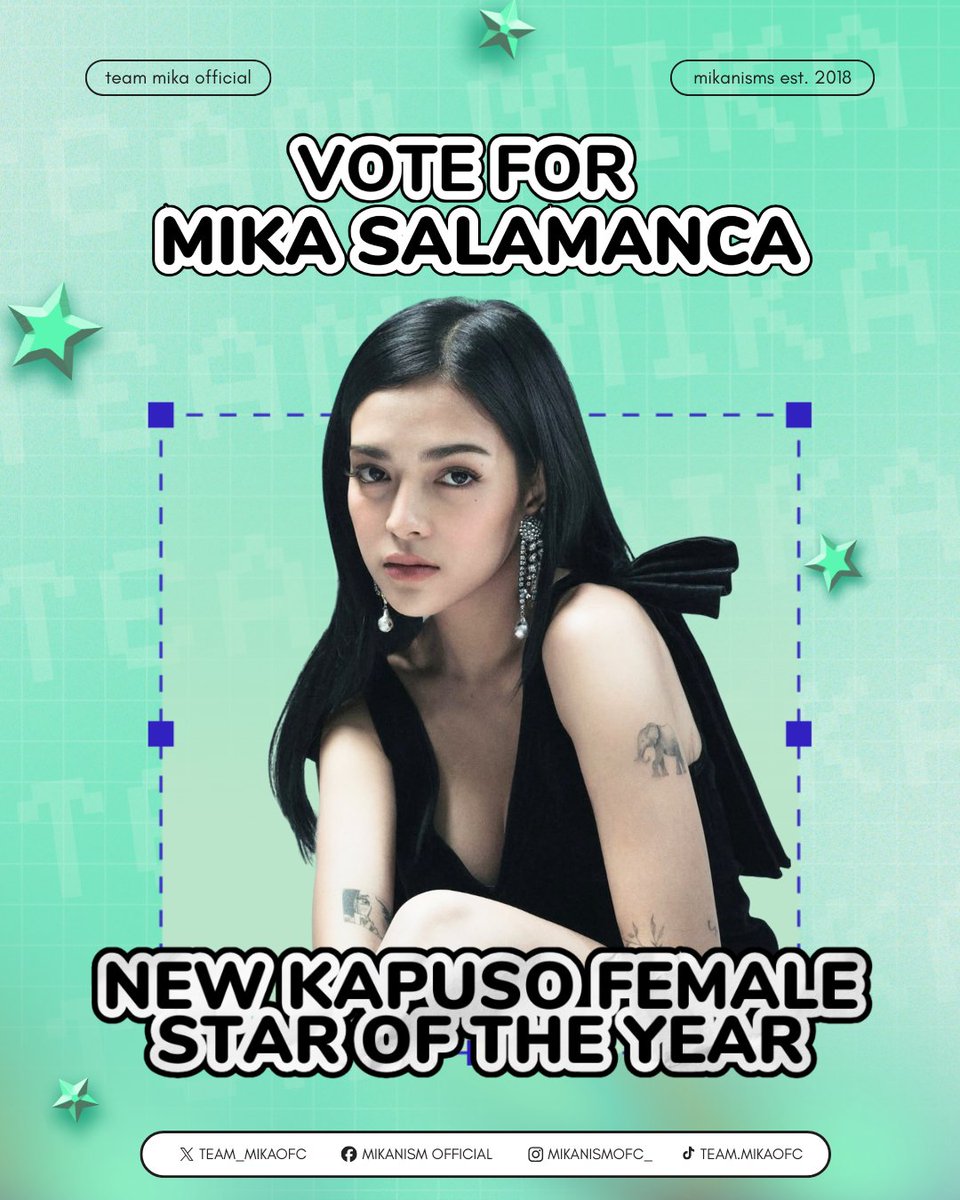 team_mikaofc's tweet image. All out support for Mika Salamanca! 💚

Let’s give our full energy and love as we push Mika towards the 'New Kapuso Female Star of the Year' title! 

UNLI VOTING tayo, Mikanisms! 

Go to gmanetwork.com ➔ Log in ➔ cast your vote ➔ and repeat! 

Sabay-sabay tayong…