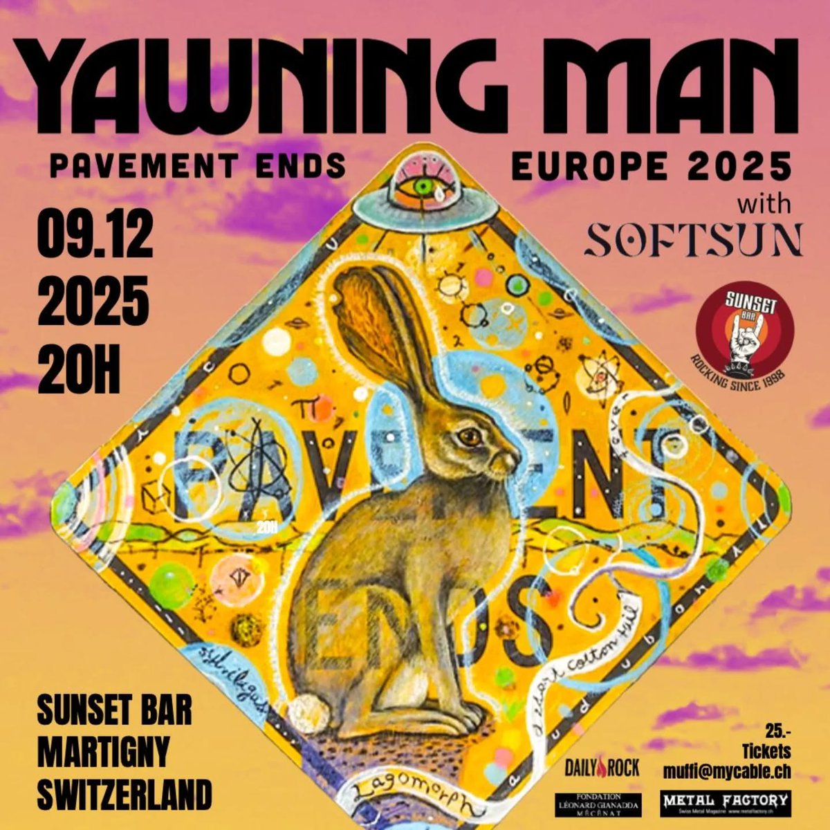 Stoner Rock schon bald in der Sunset Bar Martigny! #yawningman #softsun #stonerrrock #sunsetbar #martigny