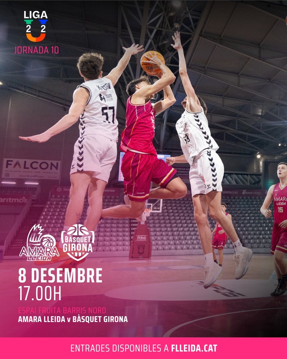 🚅 Divendes fora.
🏠 Dilluns a casa.
🏀 Dues jornades de bàsquet.

#AmaraLleida #LigaU #Lleida