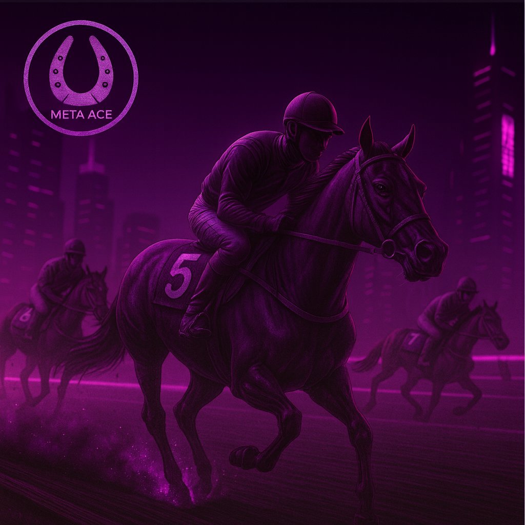 AceMeta2025's tweet image. Racing through the neon night — where speed, strategy, and the thrill of victory define every moment.
Step into the Meta ACE arena and experience the future of digital horse racing. 🏇✨
#MetaACE #DigitalRacing #MetaSports #NFTGame #HorseRacing #Metaverse #MTA #RacingArena